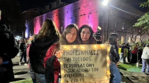 Prestadores de servicios para personas con discapacidad marcharon por pagos atrasados y aranceles congelados