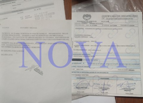 VIDEO | Un paciente denunció que una operación por hernia de disco derivó en discapacidad permanente