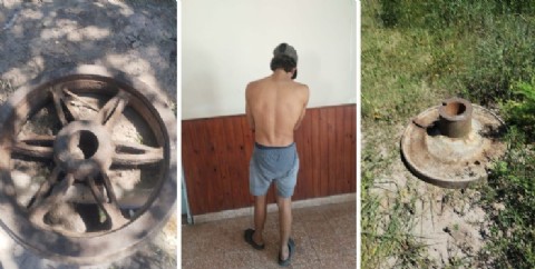 Laguna Paiva: detuvieron a un joven por intentar robar la rueda de una locomotora