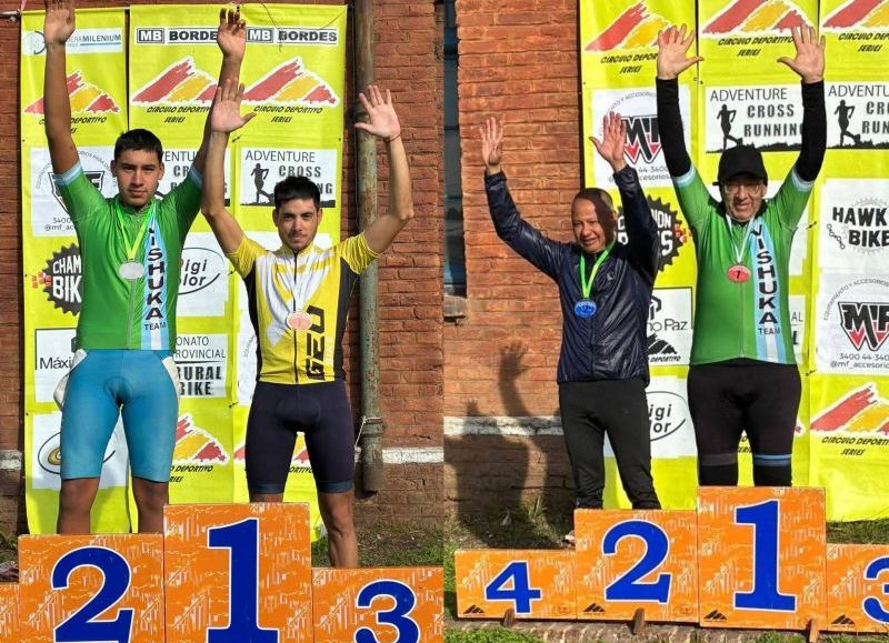 Ciclismo: el Team Aguilar brilló en Máximo Paz