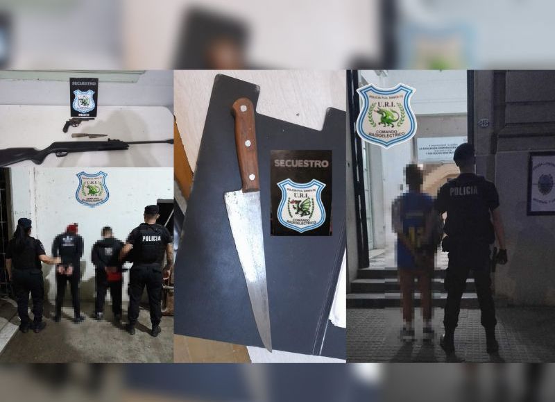 Operativos de desarme en Capital: secuestraron armas y detuvieron a cuatro personas