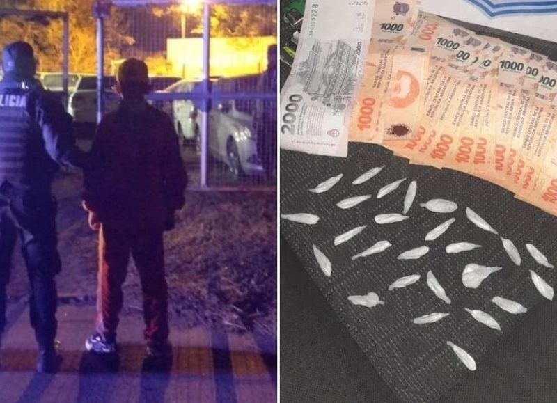 Capital: cae adolescente de 15 años con envoltorios de cocaína y más de 20 mil pesos