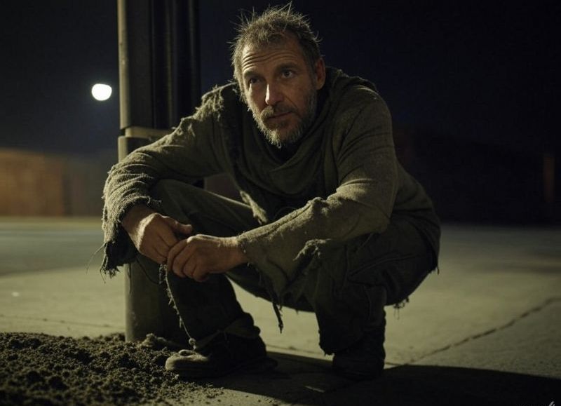 Con las manos en el poste: detenido por intentar robar un poste de alumbrado público