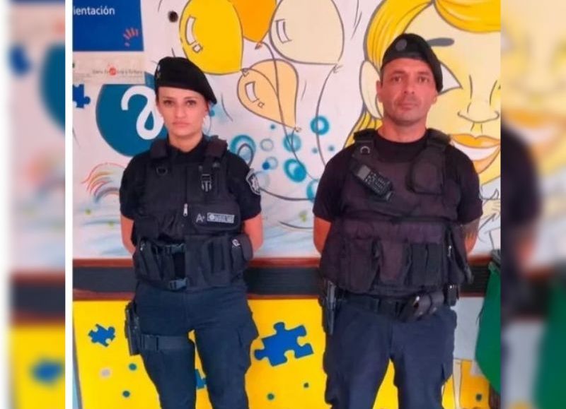 Policías héroes salvan la vida de una bebé de un año y un mes en la ciudad de Santa Fe