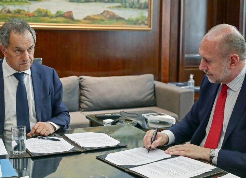 El gobernador Perotti se reunió con el ministro de Desarrollo Productivo de la Nación, Daniel Scioli